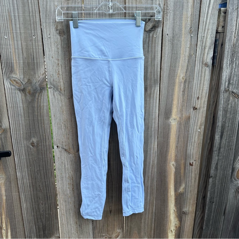 Lululemon Align High-Rise Crop 23" Powder Blue size 2